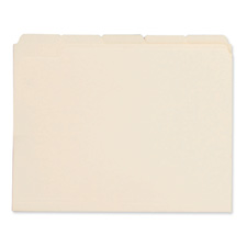 Business Source 43567 File Folder, 1/5-Cut Tab, 11 Pt., Letter, 100/BX, Manila, BSN43567, BSN 43567
