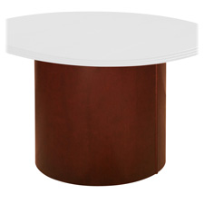 RUD CBASEMH Rudnick Wood Veneer Series Mahogany Cylinder Base RUDCBASEMH