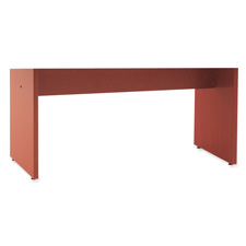 RUD PB9672CH Rudnick Wood Veneer 72"/96" Racetrack Table Base RUDPB9672CH