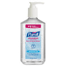Instant Hand Sanitizer, Pump Bottle, 12 oz., 12/CT, Clear