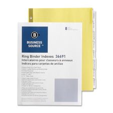 BSN 36691 Bus. Source Insertable Tab Indexes BSN36691