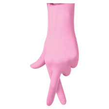 MII PINK6076 Medline Pink Vinyl Exam Gloves MIIPINK6076