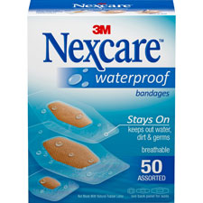 MMM 43250 3M Nexcare Clear Waterproof Bandages MMM43250