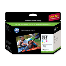 Hewlett Packard CG925AN 3-Ink Photo Value Pack, 85 Sheets, 300 Page Yield, CY/MA/YW, HEWCG925AN, HEW CG925AN
