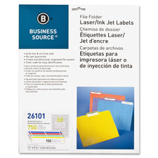 BSN 26104 Bus. Source Laser/Inkjet File Folder Labels BSN26104