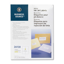 Labels, Mailing, Inkjet, 3-1/3