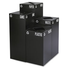 SAF 2984BL Safco Public Square Recycling Station  SAF2984BL