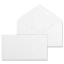 Business Source 42250 Business Envelopes, 24 lb., No. 10, 4-1/8'' x 9-1/2'', 500/BX, WE, BSN42250, BSN 42250