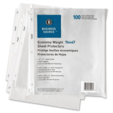 BSN 74447 Bus. Source Durable Top-load Sheet Protectors BSN74447