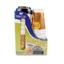 Wincup 214485 Cup Lid, 16oz., 10/PK, Multi