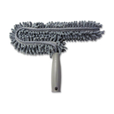 Unger CEDUG Microfiber Fan Duster, Machine Washable, Gray