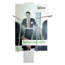DBL 486423 Durable InfoBase Duo Sign Stand Literature Holder DBL486423
