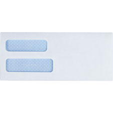 Business Source 42204 Double Window Envelopes, No. 8-5/8'', 3-5/8'' x 8-5/8'', 500/BX, WE
