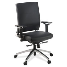 LLR 90040 Lorell Executive Leather Lower-back Swivel Chair LLR90040