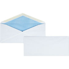 Business Source 42206 Security Regular Envelopes, No. 10, 7-1/8'' x 9-1/2'', 500/BX, WE