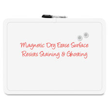 The Board Dudes 50030BDUA4 Magnetic Dry-Erase Board, 1 Marker/2 Magnets, 17'' x 23'', White