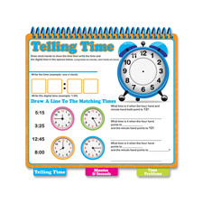 BDU 99143UA4 Board Dudes Learn to tell Time Learning Book BDU99143UA4