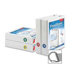 Cardinal 43110 Slant D-Ring Binders, 11'' x 8-1/2'', 1-1/2'' Capacity, White, CRD43110, CRD 43110