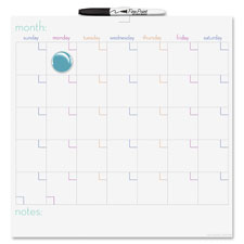 The Board Dudes 13759VA4 Cubicle Calendar Board, Dry-erase, Magnetic, 14''Wx1/2''Dx14''H