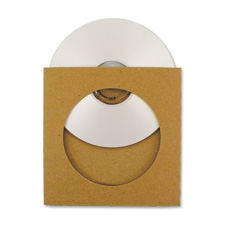 REB RSLVVCS25 Rebinder Kraft CD/DVD Storage Sleeves w/Window REBRSLVVCS25