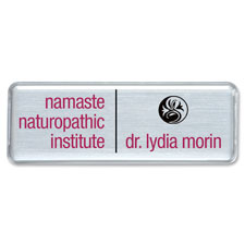 IPP 2921 Imprint Plus Mighty Badge Silver Laser Name Badges IPP2921
