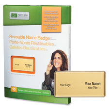 IPP 3386 Imprint Plus Professional Gold Name Badges IPP3386
