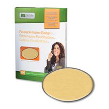 IPP 3409 Imprint Plus Professional Gold Metal Oval Badges IPP3409