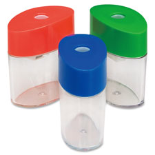 ITA 42850 Integra Assorted Color Oval Plastic Sharpeners ITA42850