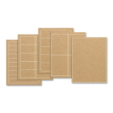 REB LB1X8B10CS25 Rebinder Brown Kraft Laser Labels  REBLB1X8B10CS25
