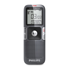 Philips Speech Processing LFH063527 Digital Voice Recorder, 2GB, 1-1/2'' x 5/8'' x 4-1/8'', Titanium, PSPLFH063527, PSP LFH063527