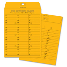 Business Source 04547 Envelopes, Inter-Dept, Stand, No.28, 10'' x 13'', 100/BX, BKFT