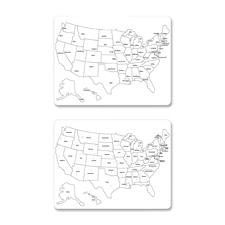 CKC 9873 Creativity Street Two-Side U.S. Map Whiteboard CKC9873