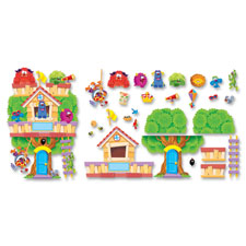 TEP T8313 TREND Furry Friends Clubhouse Bulletin Board Set TEPT8313