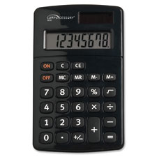 Compucessory 58582 Calculator, 8-Digit, Hand Held, Black