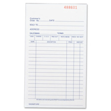 BSN 39551 Bus. Source All-purp. Carbonless Triplicate Forms BSN39551