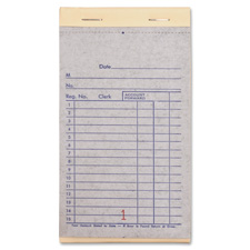 Business Source 39556 Sales Book, Carbon Back, 2-Part, 3-5/10'' x 5-1/8'', 10/PK, WEYW