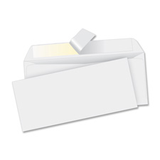 Business Source 04646 Peel/Seal Env, Reg, Plain, No. 10, 4-1/2'' x 9-1/2'', 500/BX, WE