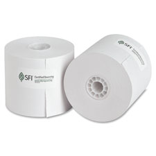 Business Source 31821 Paper Roll, Single Ply, Bond, 2-1/4'' x 126', 100RL/CT, WE
