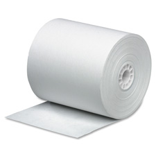 Business Source 31827 Paper Roll, Single Ply, Bond, 3'' x 165'', 4/PK, White