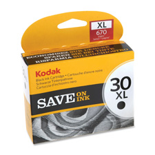 Kodak 1550532 Kodak Ink Cartridge, No. 30XL, 670 Page Yield, Black