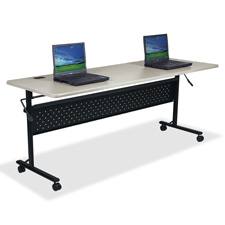 LLR 60673 Lorell Silver Flipper Training Tables LLR60673
