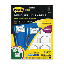 MMM 3900U Post-it Super Sticky Designer Series Removable ID Labels MMM3900U