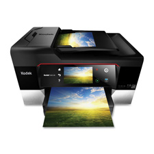 Kodak 8019630 Wireless Printer, 8-5.5IPM, 100Sht Cap, 17-1/2'' x 17'' x 9'', BK