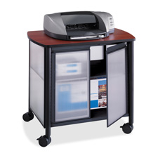 SAF 1859BL Safco Impromptu Black Deluxe Stand w/ Doors  SAF1859BL