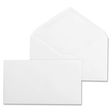 Business Source 04469 Business Envelopes, Regular, No 9, 24lb., 500/BX, White Wove