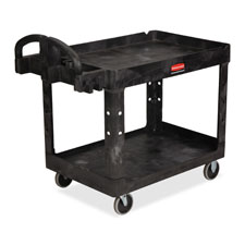 RCP 454600BK Rubbermaid Heavy-duty Two-tiered Utility Cart RCP454600BK