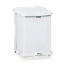 RCP ST7EWHPL Rubbermaid Steel Step Trash Can  RCPST7EWHPL