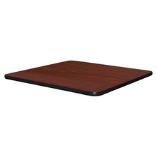 Lorell 60695 Breakroom Tabletop, Square, 36'' x 36'' x 1-1/2'', Maghogany