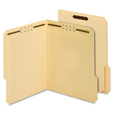GLW 24534 Globe-Weis Manila Top Tab Folders with Fasteners GLW24534