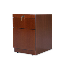 Rudnick ALP76MH Box/File Credenza Pedestal, 18'' x 15'' x 20'', Mahogany, RUDALP76MH, RUD ALP76MH